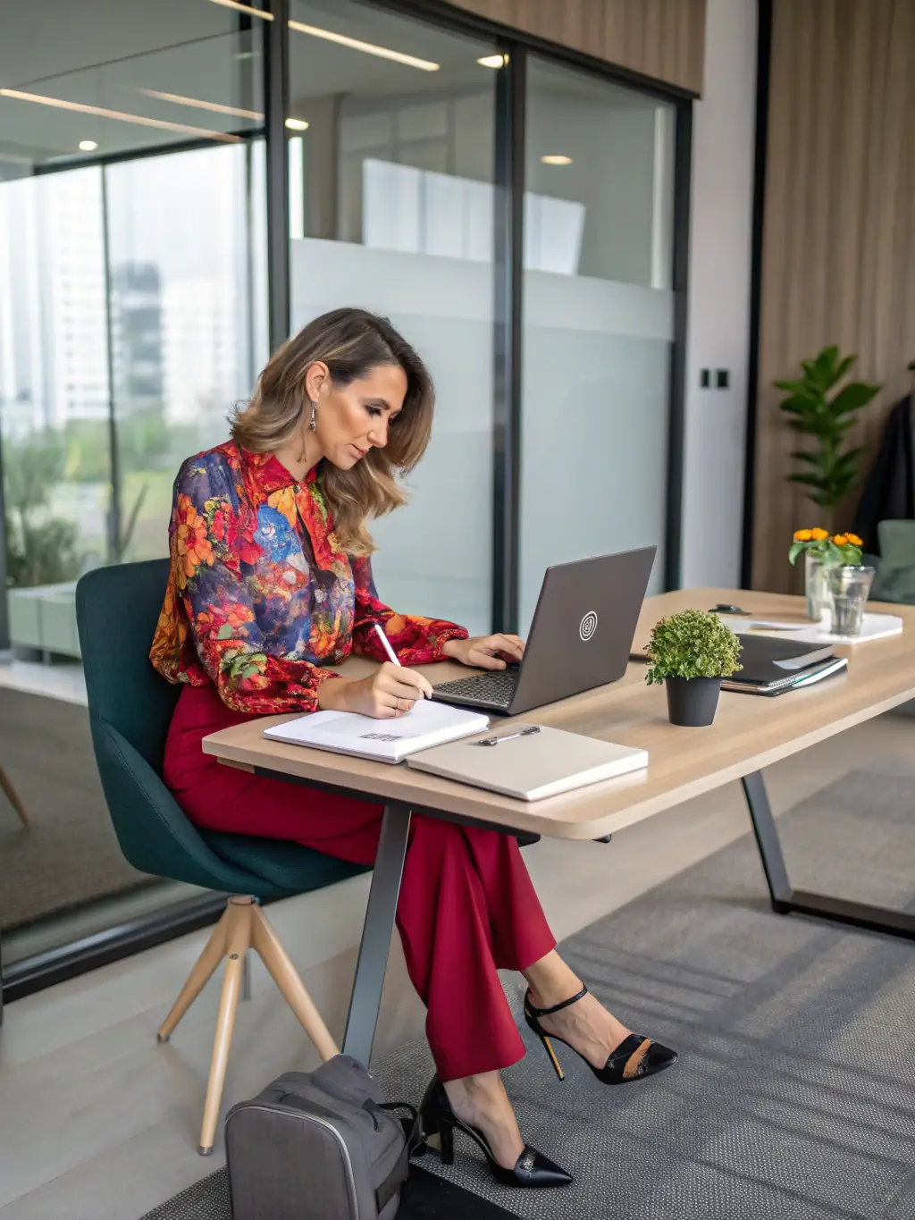 An Indian professional using productivity tools on a laptop during a training session, highlighting the importance of technology in the workplace.