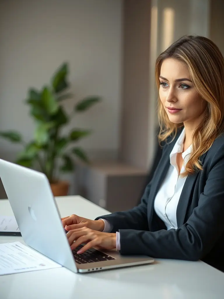 An Indian professional using productivity tools and software to manage tasks efficiently, highlighting time management and organizational skills.